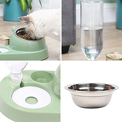 Avis Universal Éleveur automatique de chats distributeur d'eau pour chats et chiens bol de boisson pour chiens fournitures pour animaux de compagnie bol de céréales pour animaux de compagnie distributeur d'eau pour chats (bleu)