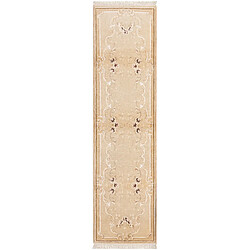 Vidal Tapis de couloir en laine 295x79 beige Darya