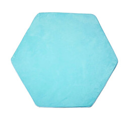 peluche douce enfants tente tapis tapis coussin coussin chambre - hexagonal bleu