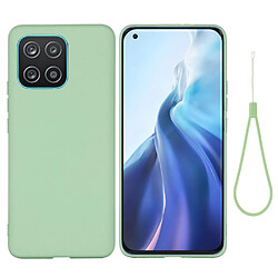 Coque en silicone anti-rayures avec sangle vert pour votre Samsung Galaxy A03 (166.5 x 75.98 x 9.14mm)