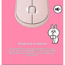 Universal Souris sans fil Bluetooth Slim Liptop (rose) pas cher