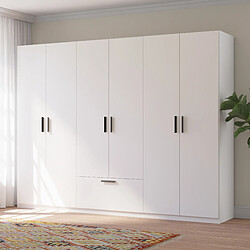 Abiks Meble Armoire Zivo 6D1S avec portes battantes