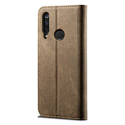 Avis Wewoo Housse Coque Pour Huawei Honor 10i / 20i / 20 Lite Denim Texture Style décontracté Étui en cuir à rabat horizontal avec support et fentes cartes et portefeuille kaki