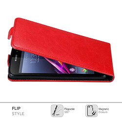 Avis Cadorabo Coque Sony Xperia Z1 Etui en Rouge