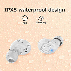 Universal Pinkless d'oreille sans fil rose Filles Bluetooth Plugs 5.0 Microphone intégré 36H Playtime IPX5 Imperméable et réduction du bruit Plugs d'oreille pour iPhone pas cher