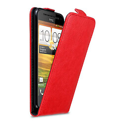 Cadorabo Coque HTC ONE SV Etui en Rouge