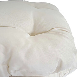 Mendler 10x coussin Dublin, coussins de chaise, 43x41x3cm ~ crème