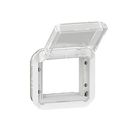 adaptateur - pour fonction mosaic - volet transparent - composable - blanc - legrand plexo 069695l