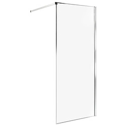 Beliani Parois de douche WASPAM 80 x 190 cm Argenté