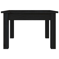 Avis ComfortXL Table Basse Noir 45x45x30 Cm Bois Massif De Pin