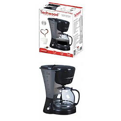 Techwood Cafetière Electrique 800W 12-tasses-Classique Noire brillante haute qualité