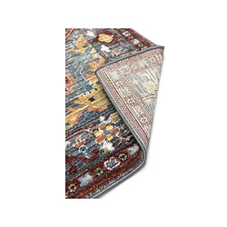 Avis Vente-Unique Tapis oriental vintage - 200 x 290 cm - Rouge et bleu - KALYAN