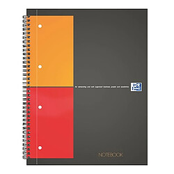 Cahier à spirales Oxford Notebook A+ 23 x 29,7 cm - perforé 4 trous - petits carreaux 160 pages