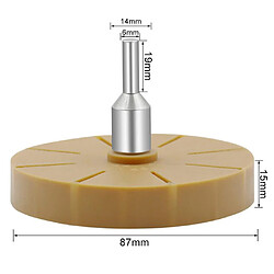 6pcs Caoutchouc Décalcomanie Gomme Roue Décapant Enlever Les Rayures Pour Les Fenêtres En Verre