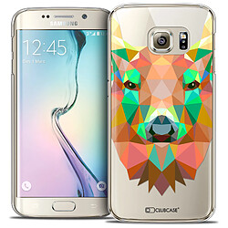 Acheter Caseink Coque Housse Etui Galaxy S6 Edge [Crystal HD Polygon Series Animal - Rigide - Ultra Fin - Imprimé en France] - Cerf