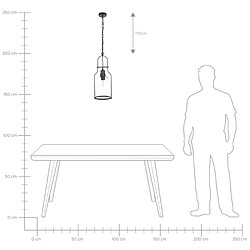 Acheter Beliani Set de 2 lampes BASHILO Métal Noir