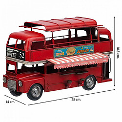 Acheter Figurine Décorative Alexandra House Living Rouge Fer ABS Le Bus 14 x 18 x 28 cm