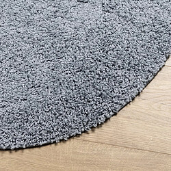 Avis vidaXL Tapis shaggy PAMPLONA poils longs moderne bleu Ø 80 cm