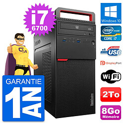 PC Tour Lenovo ThinkCentre M700 Intel i7-6700 RAM 8Go Disque 2To Windows 10 Wifi - Occasion