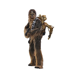 Hot Toys Star Wars Episode V - Figurine Movie Masterpiece 1/6 Chewbacca with Disassembled C-3PO 36 cm