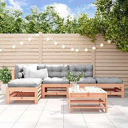 vidaXL Salon de jardin 6 pcs bois massif douglas