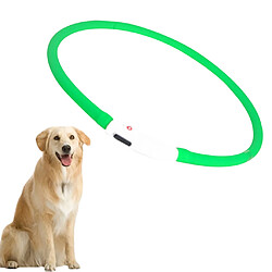 Acheter Collier De Chien LED Collier USB Rechargeable Anti-perte Colliers Laisse Vert