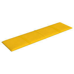 Avis vidaXL - Panneaux muraux - Jaune 60x15 cm