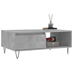 Avis Maison Chic Table basse,Table Console Table d'appoint, Table pour salon gris béton 90x60x35 cm bois d'ingénierie -MN39882