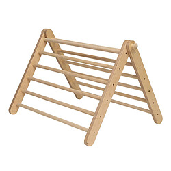 Ette Tete Sipitri Triangle d'escalade en bois avec toboggan | Structure / Cadre d'escalade Montessori intérieur avec rampe pour enfants | Modifiable avec 3 pièces