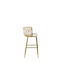 Avis Vivaldi Hocker FLORES 2 Creme Velours