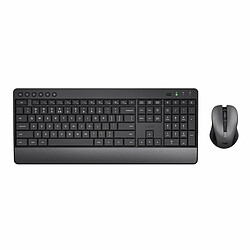 clavier et souris Trust Trezo Noir Monochrome QWERTY Qwerty US