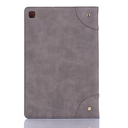 Avis Wewoo Housse Coque Etui à rabat horizontal en cuir de style livre rétro pour Galaxy Tab S5e 10.5 T720 / T725avec supportlogements cartes et portefeuille Gris