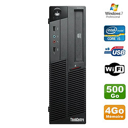 PC Lenovo Thinkcentre M90P 5864 Core i5-650 3.2GHz 4Go 500Go Graveur WIFI W7 - Occasion