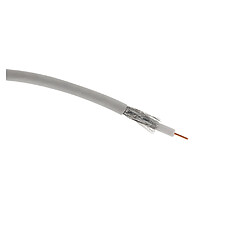 Câble coaxial TV - 17 VATCA PH blanc - 15m - Zenitech