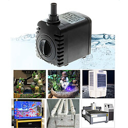 8W Pompe à Eau d'Aquarium Submersible en Plastique Hydrofuge Prise EU