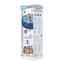 Pack Piscine Démontable Ronde Bestway Steel Pro 396x84 cm avec Pompe Épurateur à Cartouche de 2.006 L/h et Kit de Maintenance pas cher