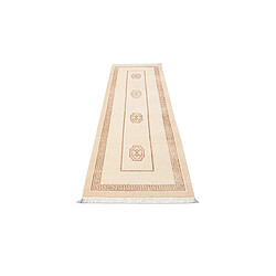 Avis Vidal Tapis de couloir en laine 300x84 brun Darya