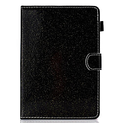 Wewoo Housse Coque Pour Tablette 10 pouces Vernis Paillettes Pochette horizontale en cuir avec support et fente carte Noir