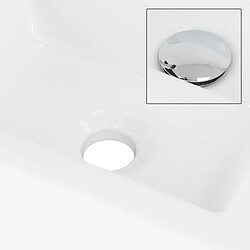 Acheter ML-Design Vasque à poser céramique blanc lavabo moderne avec garniture de vidage 46x26 cm