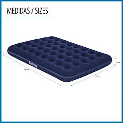 Acheter Matelas de Camping Gonflable Bestway Horizon Double 191x137x22 cm Supporte jusqu'à 300 Kg Couleur Bleu