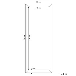 Avis Beliani Miroir AJACCIO 130 cm Argenté