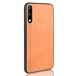 Avis Wewoo Coque Pour Huawei Honor Play 3 Antichoc Couture Vache Motif Peau PC + PU + TPU Cas Orange