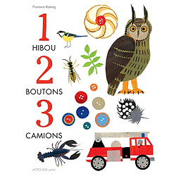 1 hibou, 2 boutons, 3 camions - Occasion