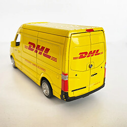 Universal 1/36 Echelle en alliage Simulation DHL Truck Métal Moulé Pour Retirer La Voiture Jouet Collection Vans Cadeaux Pour Enfants | Voiture Jouet Moulé Sous Pression(Jaune) pas cher