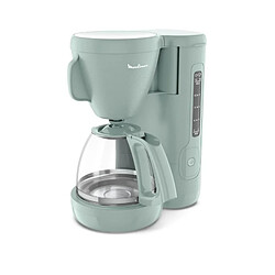 MOULINEX Cafetiere filtre 1.25L, Réservoir frontal, Porte-filtre pivotant, Systeme anti-gouttes, Maintien au chaud, Morning FG2