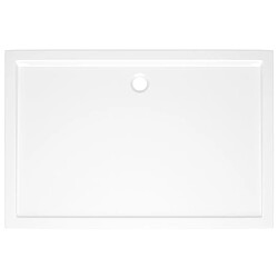 Avis vidaXL Receveur de douche rectangulaire ABS Blanc 80x120 cm