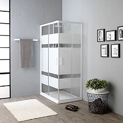 Kiamami Valentina CABINE DE DOUCHE 70X100 CRYSTAL SÉRIGRAPHIÉ PRIX ÉCONOMIQUE | VENERE