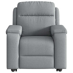 Avis vidaXL Fauteuil inclinable Gris clair Tissu