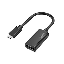 HAMA Adaptateur vidéo, fiche USB-C - port DisplayPort, Ultra-HD 4K