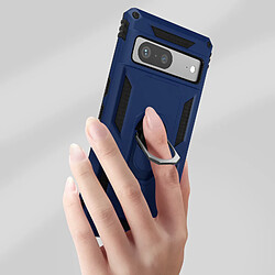 Avis Avizar Coque pour Google Pixel 7 Ultra Rigide Bague Support bleu nuit